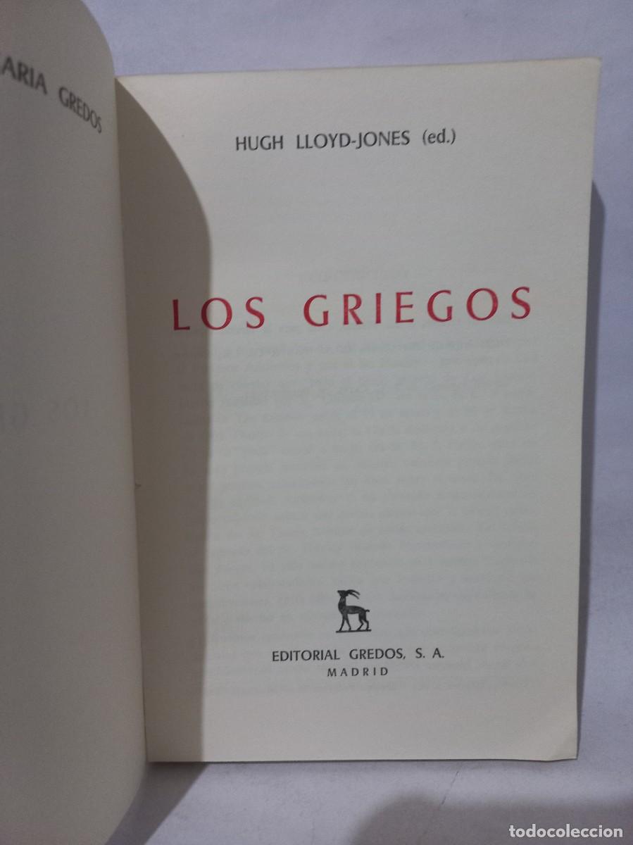 Libros de segunda mano: Hugh Lloyd-Jones - Los Griegos - Primera edici&oacute;n en espa&ntilde;ol - 1966 - Foto 3
