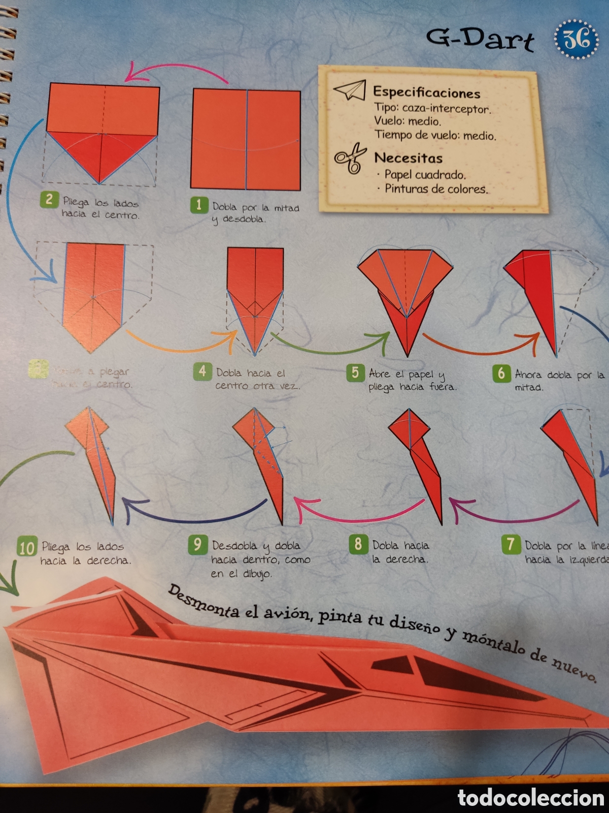 Libros de segunda mano: Aviones. Manualidades de papiroflexia - Foto 3