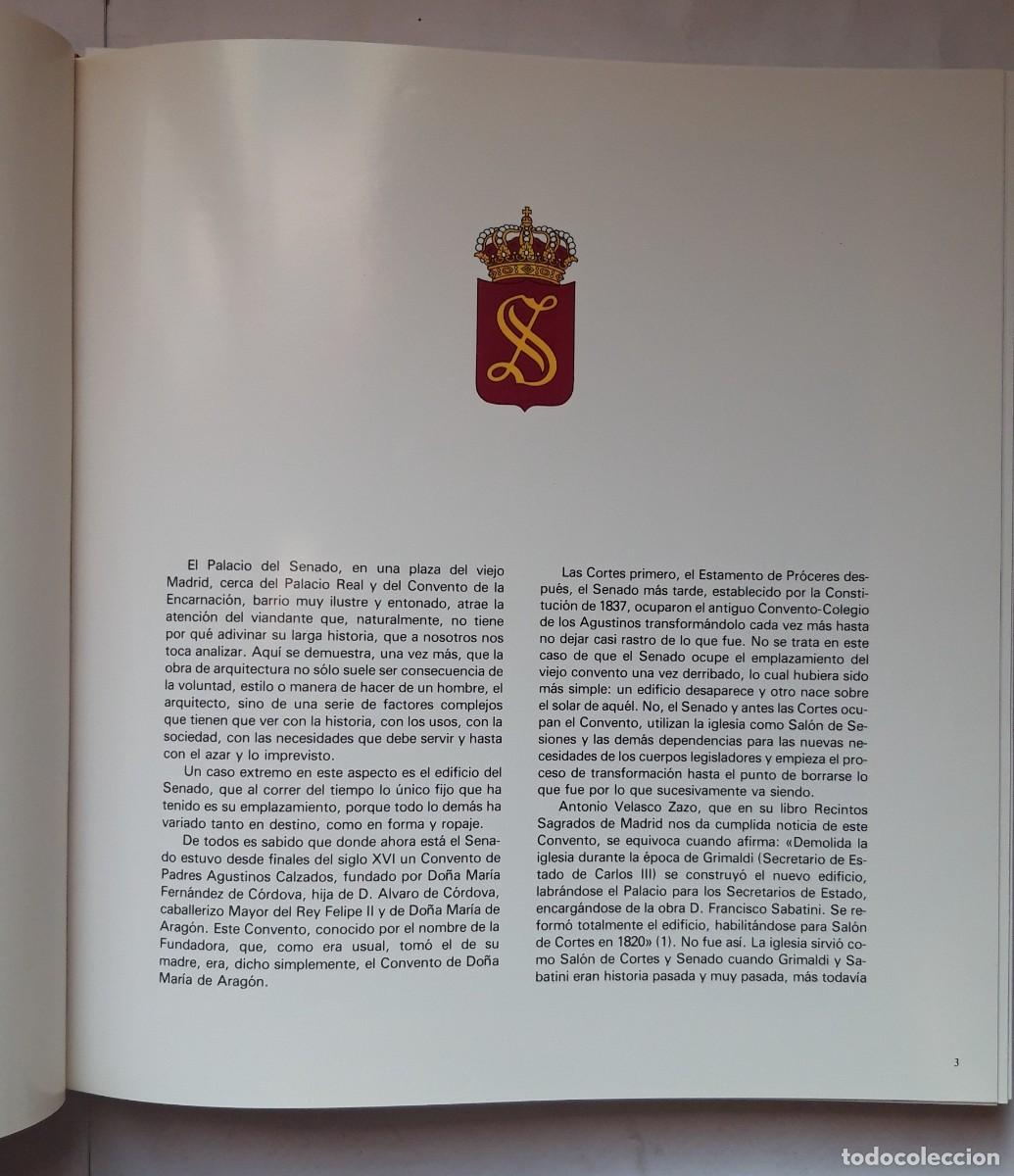 Libros de segunda mano: EL PALACIO DEL SENADO. 1&ordf; Edici&oacute;n. diciembre 1980 - Foto 6