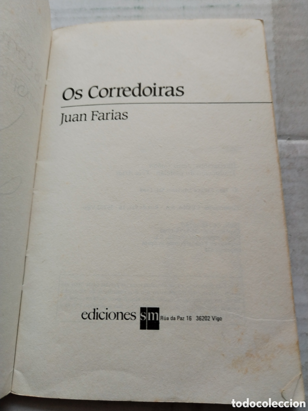 Libros de segunda mano: OS CORREDOIRAS/JUAN FARIAS - Foto 3