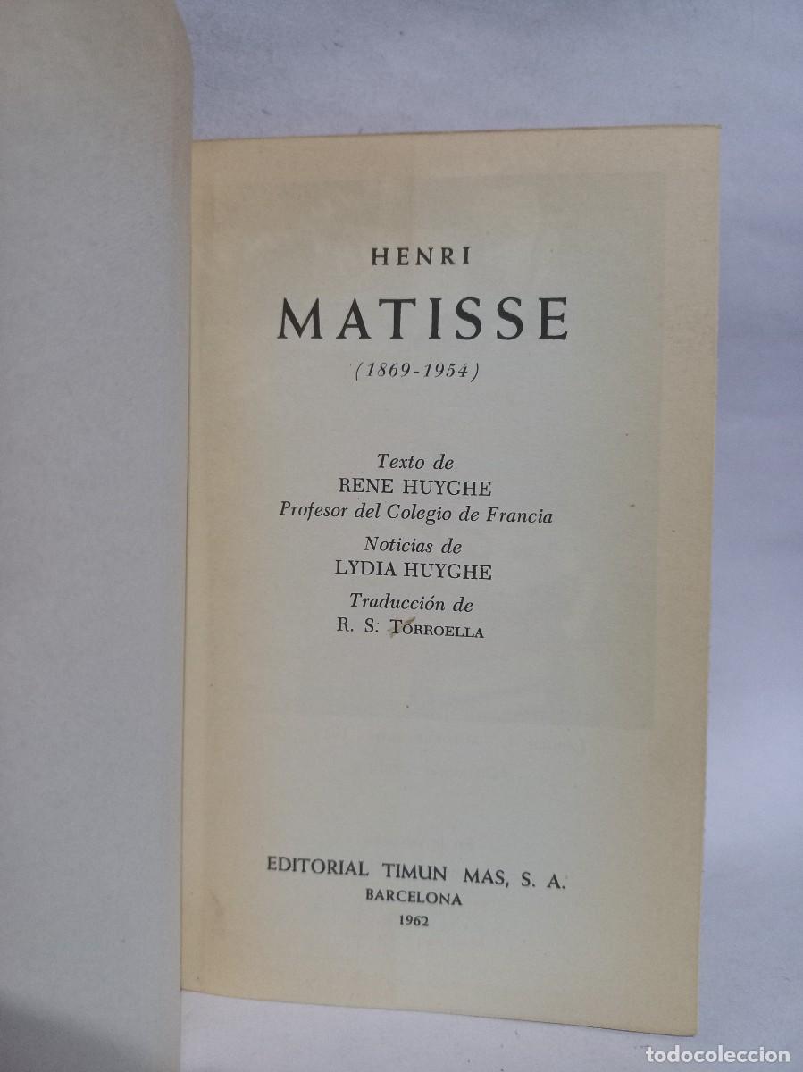 Libros de segunda mano: Rene Huyghe - Henri Matisse - 1962 - Foto 3