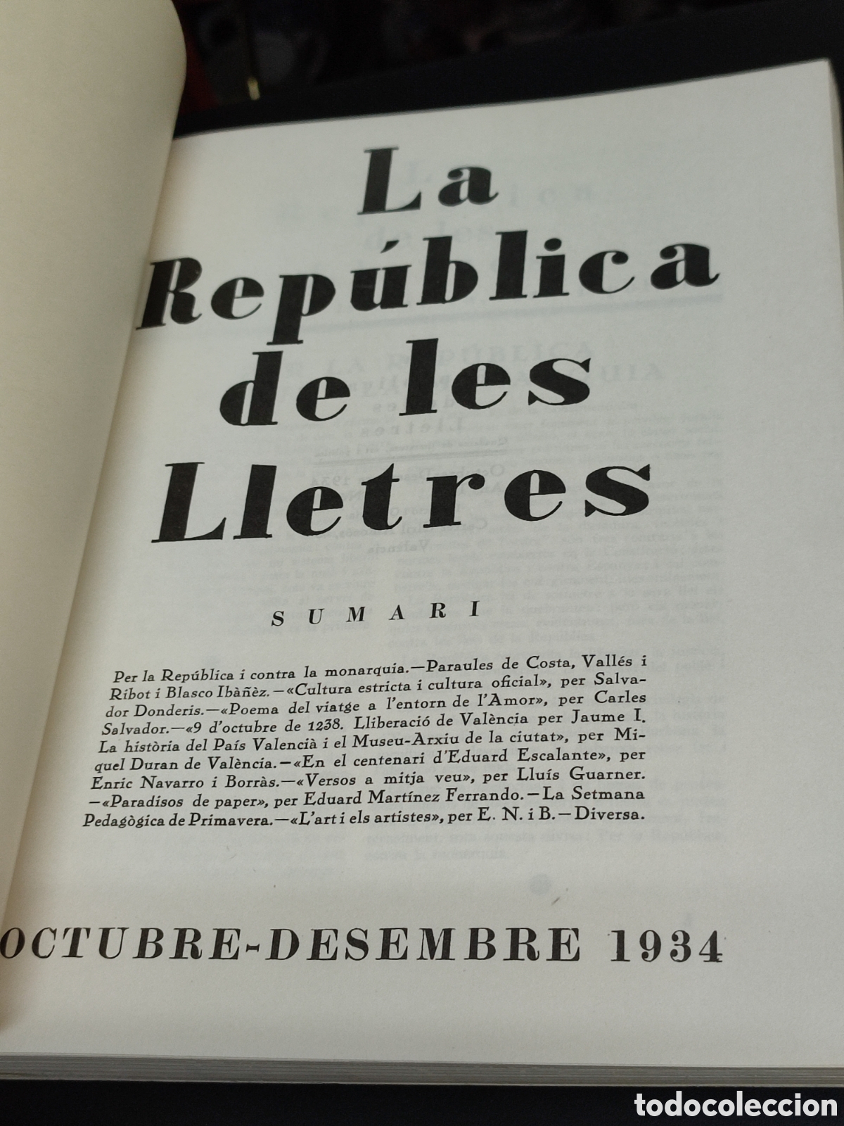 Libros de segunda mano: La Republica de les lletres Facs&iacute;mil Proleg Lluis Guarner - Foto 6