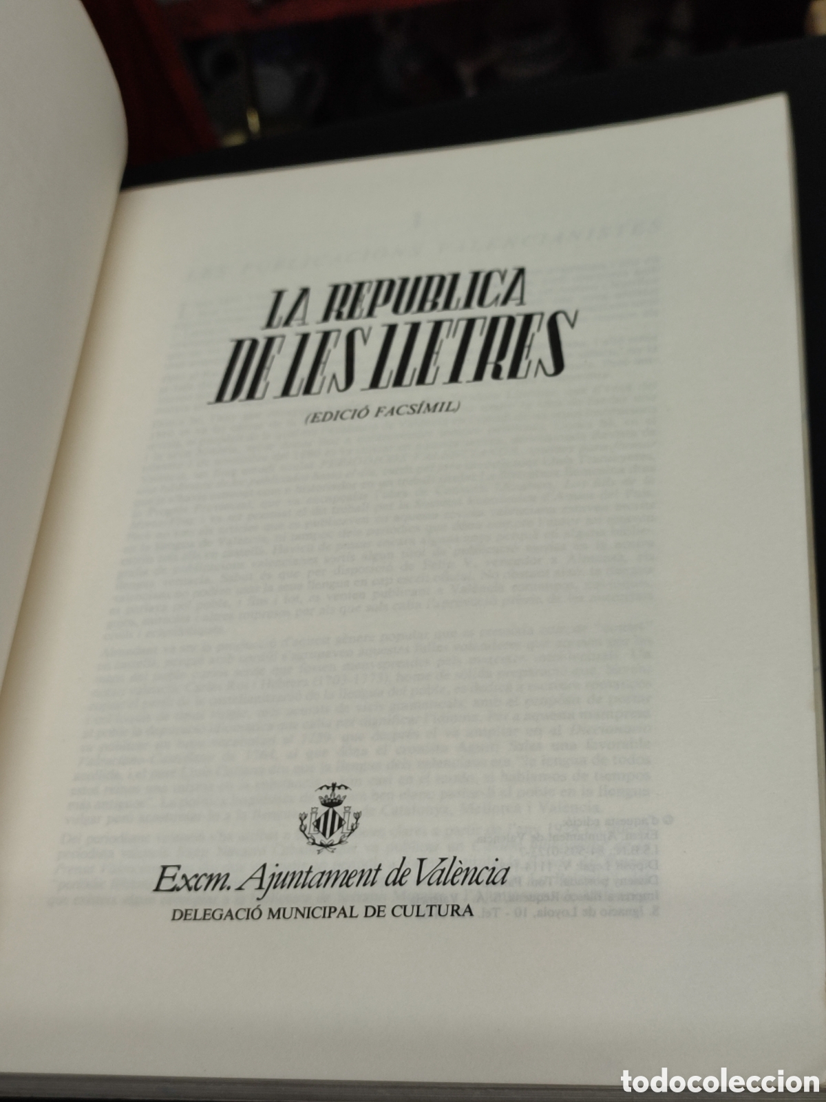 Libros de segunda mano: La Republica de les lletres Facs&iacute;mil Proleg Lluis Guarner - Foto 10