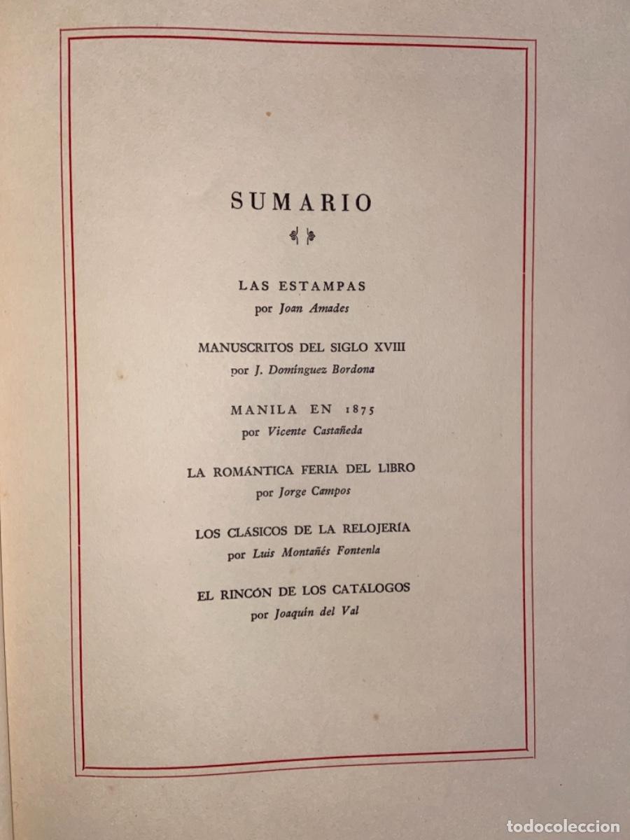 Libros de segunda mano: BIBLIOFILIA IX. CASTALIA, VALENCIA. 1957. - Foto 2
