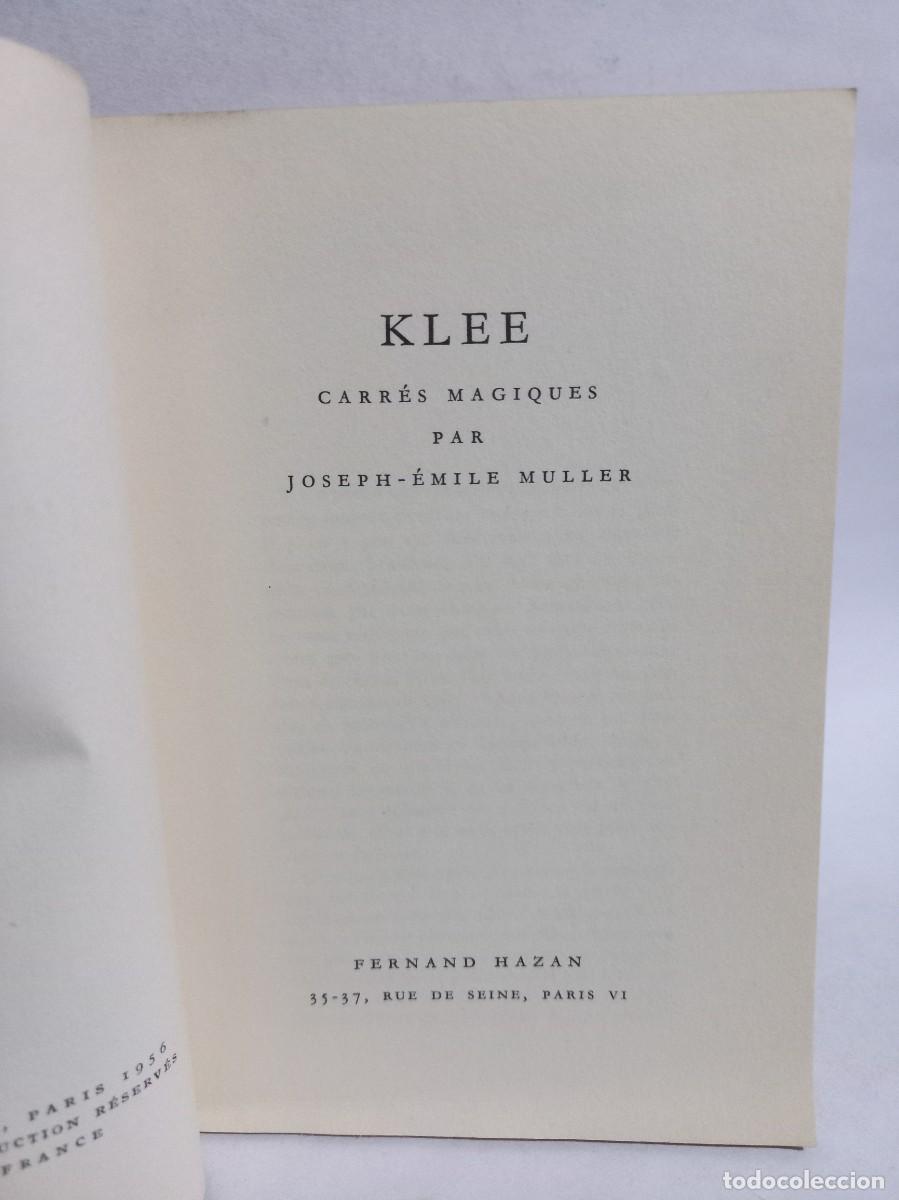 Libros de segunda mano: Joseph-&Eacute;mile Muller - Klee - 1956 - Foto 2