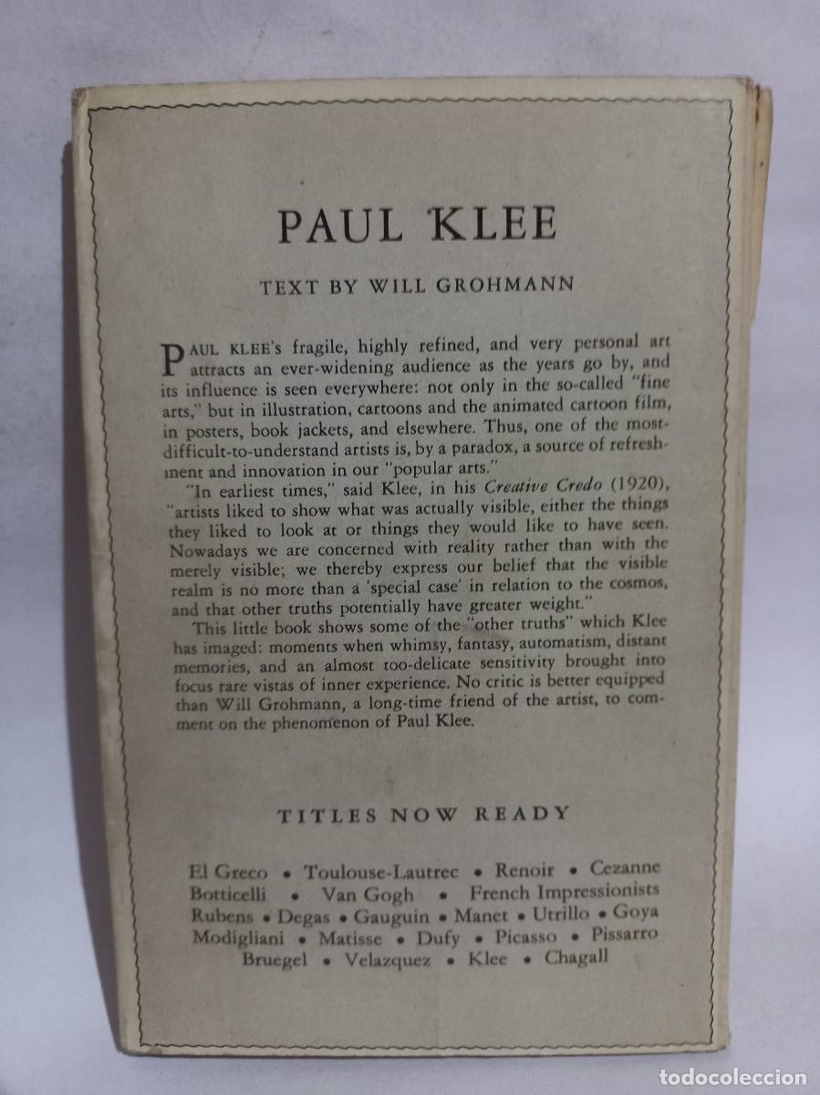 Libros de segunda mano: Will Grohmann - Paul Klee - 1956 - Foto 4