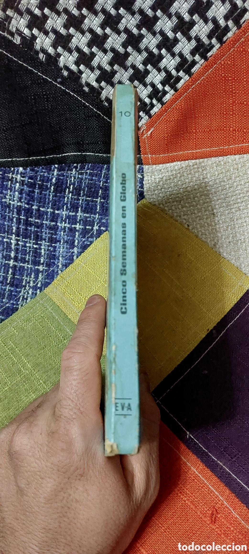 Libros de segunda mano: Libro 5 Semanas en Globo -Julio Verne- Ediciones Eva 1.973 - Foto 2