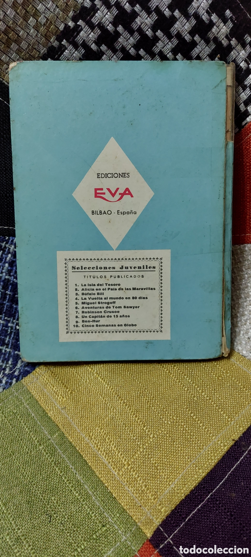 Libros de segunda mano: Libro 5 Semanas en Globo -Julio Verne- Ediciones Eva 1.973 - Foto 3