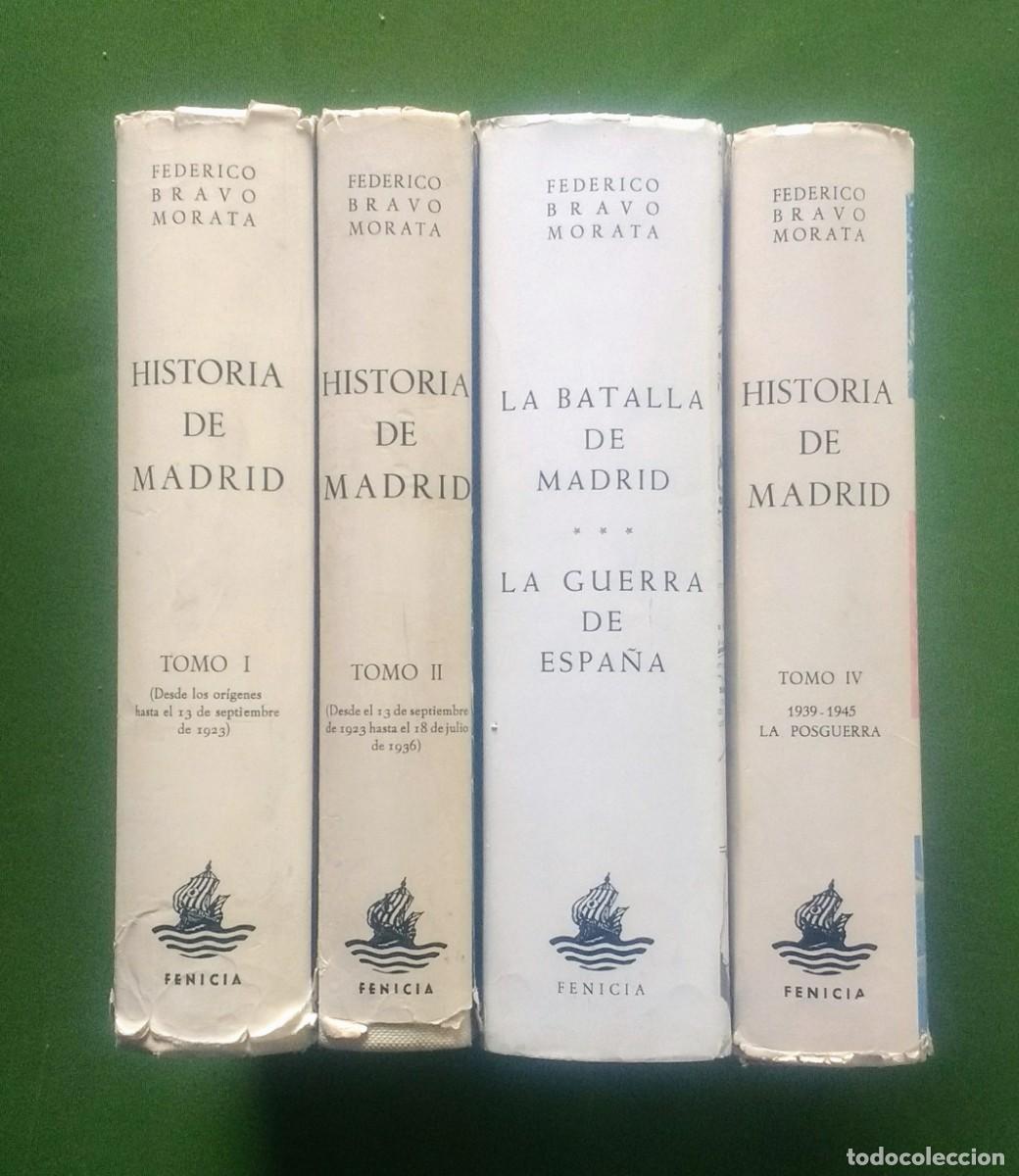 Libros de segunda mano: HISTORIA DE MADRID - BRAVO MORATA - COMPLETA 4 VOL&Uacute;MENES - D20 - Foto 2