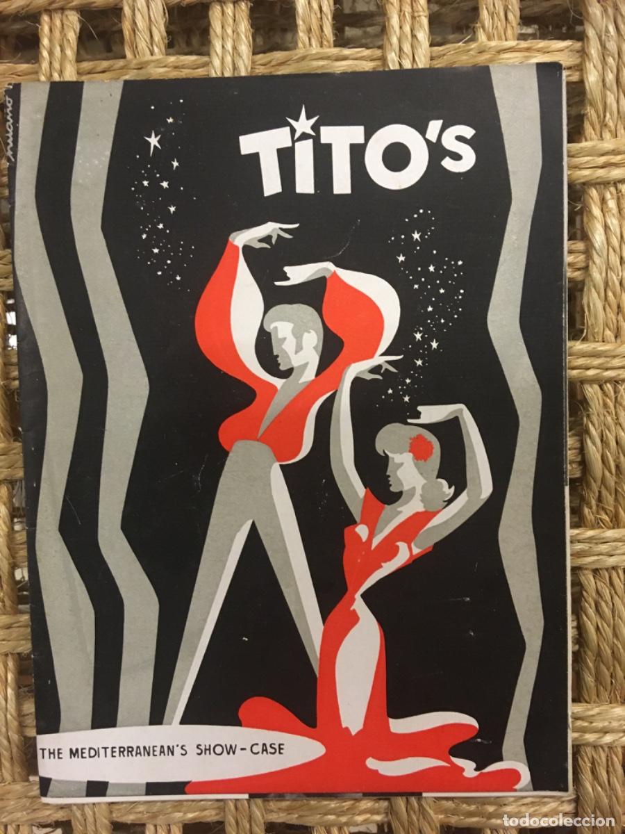 Libros de segunda mano: PROGRAMA DISCOTECA TITOS PALMA DE MALLORCA 1958 - Foto 1