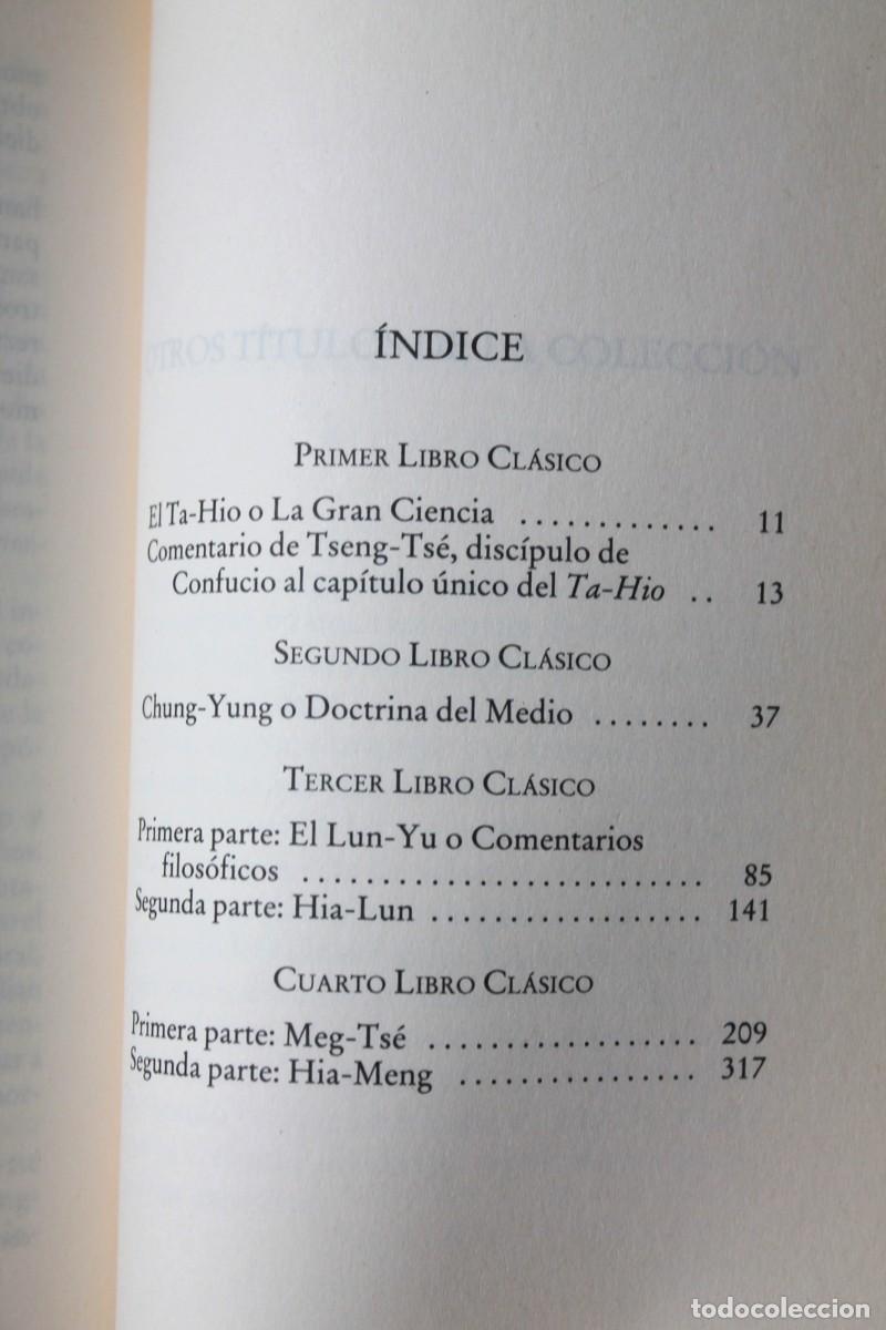 Libros de segunda mano: Confucio - Los cuatro Libros Cl&aacute;sicos - Ediciones B - Foto 4