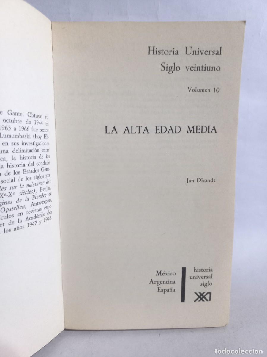 Libros de segunda mano: Jan Dhondt - La Alta Edad Media - 1971 - Foto 3