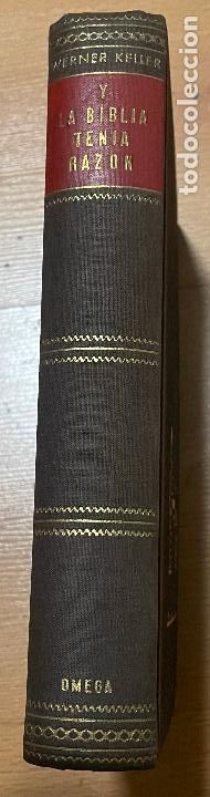 Libros de segunda mano: Y LA BIBLIA TENIA RAZON, Werner Keller, - Foto 3