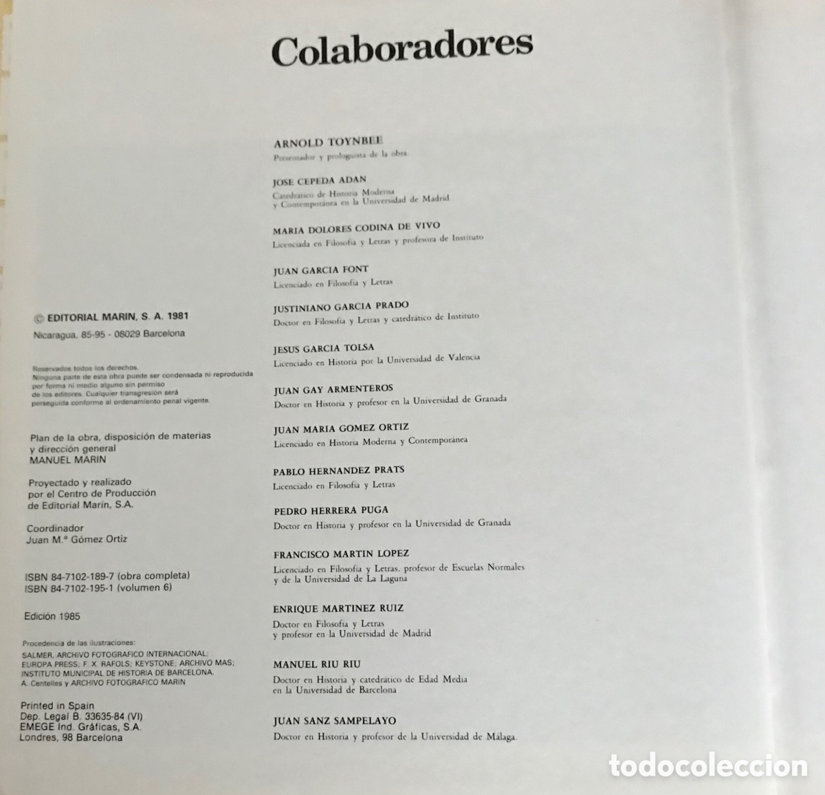 Libros de segunda mano: Historia de Espa&ntilde;a. 1985. 6 tomos. - Foto 6