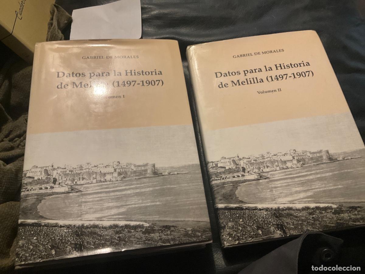 Libros de segunda mano: Gabriel de Morales, Datos para la historia de Melilla, vol. I 1 Y 2 - Foto 1