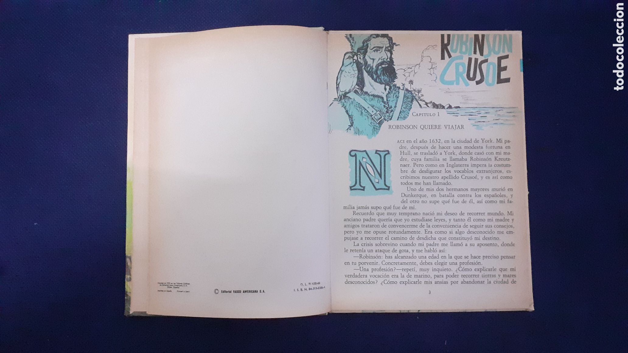 Libros de segunda mano: ROBINSON CRUSOE, NOVELA DE DANIEL DEFOE, COLECCION AMABLE, ESTADO ACEPTABLE - Foto 2