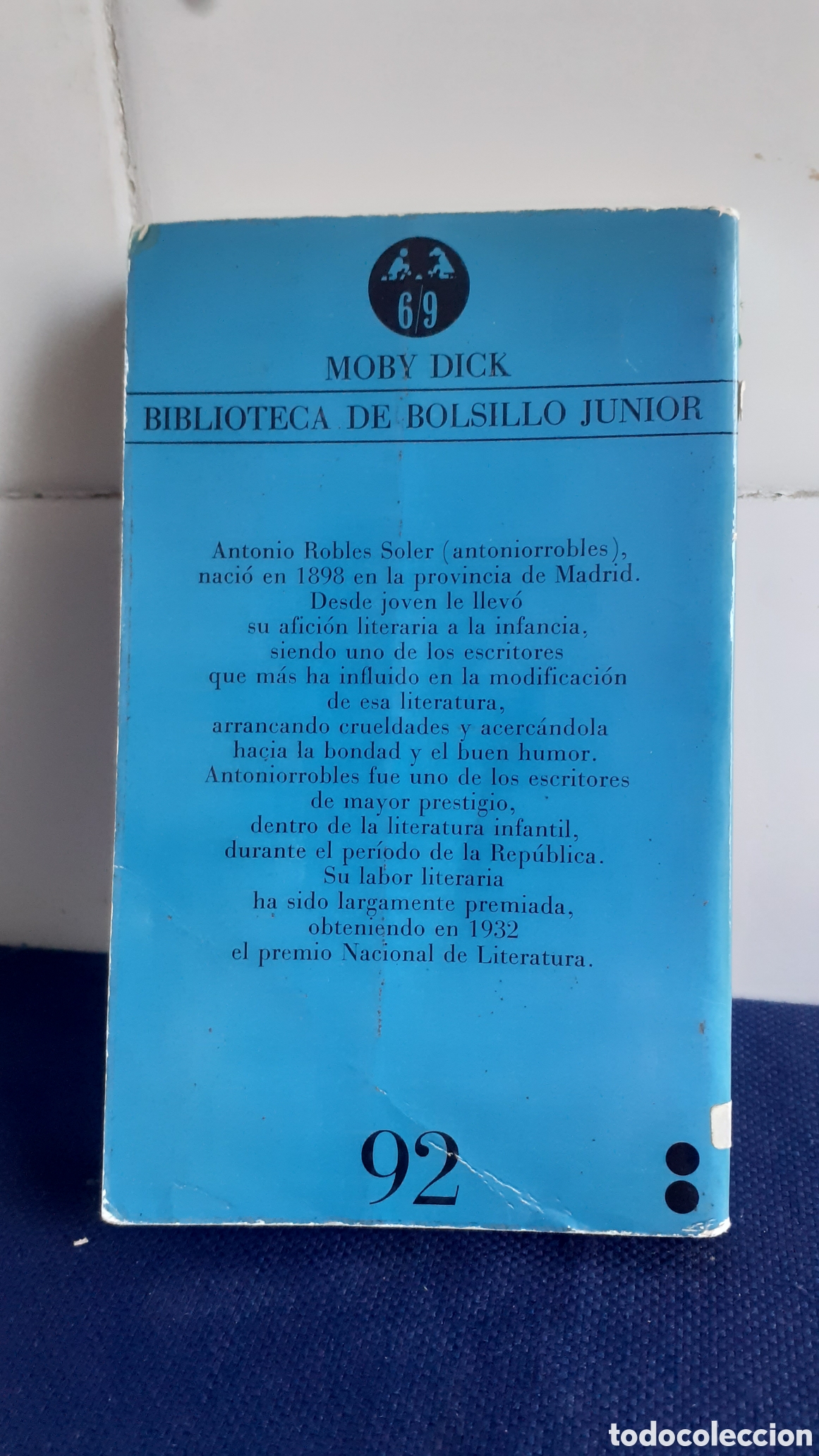 Libros de segunda mano: MOBY DICK BIBLIOTECA DE BOLSILLO JUNIOR, HERMANOS MONIGOTES II ESTADO ACEPTABLE - Foto 2