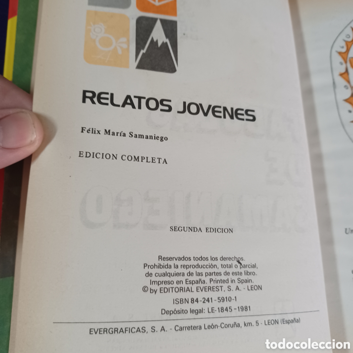 Libros de segunda mano: FABULAS DE SAMANIEGO - EDITORIAL EVEREST 1981 - Foto 4