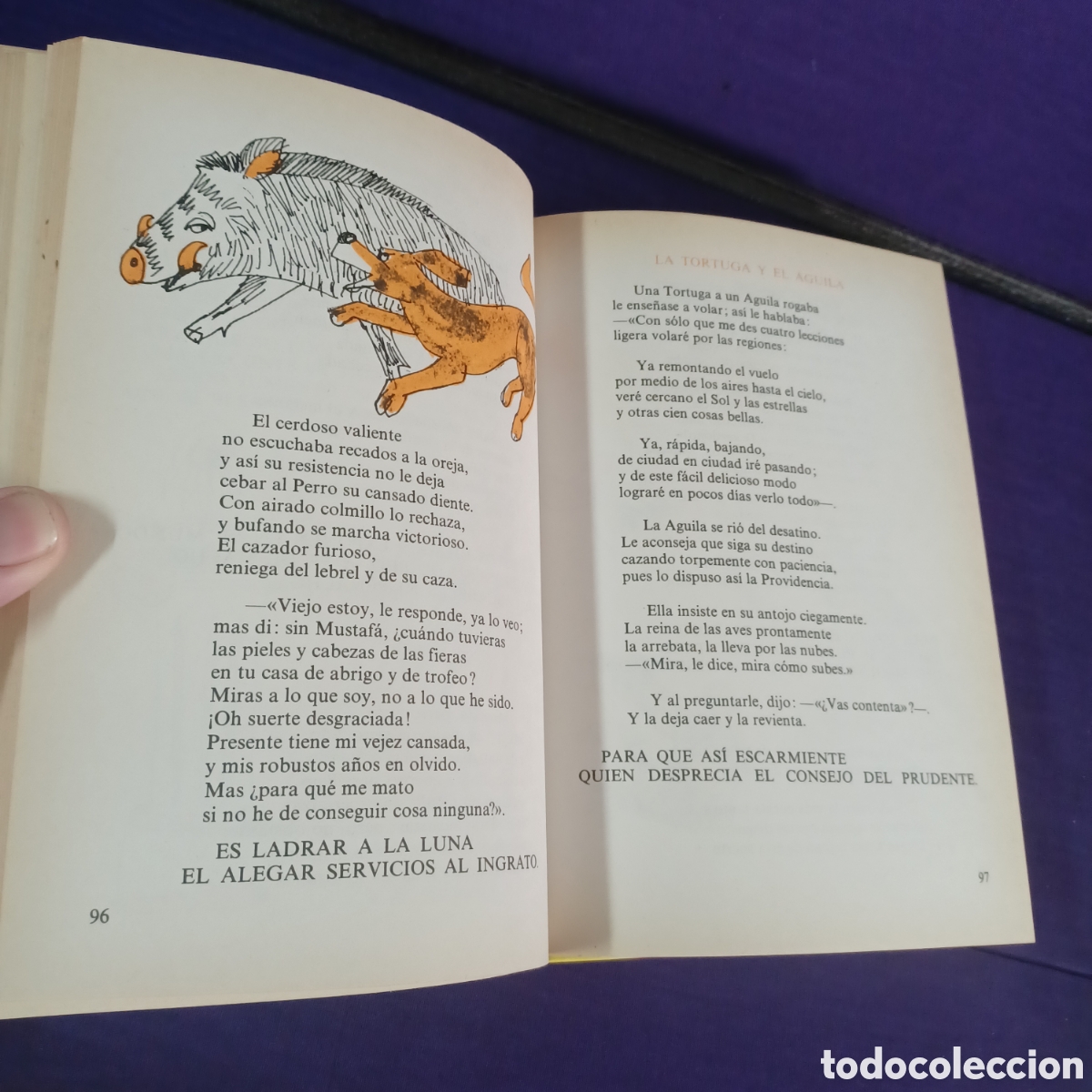 Libros de segunda mano: FABULAS DE SAMANIEGO - EDITORIAL EVEREST 1981 - Foto 6