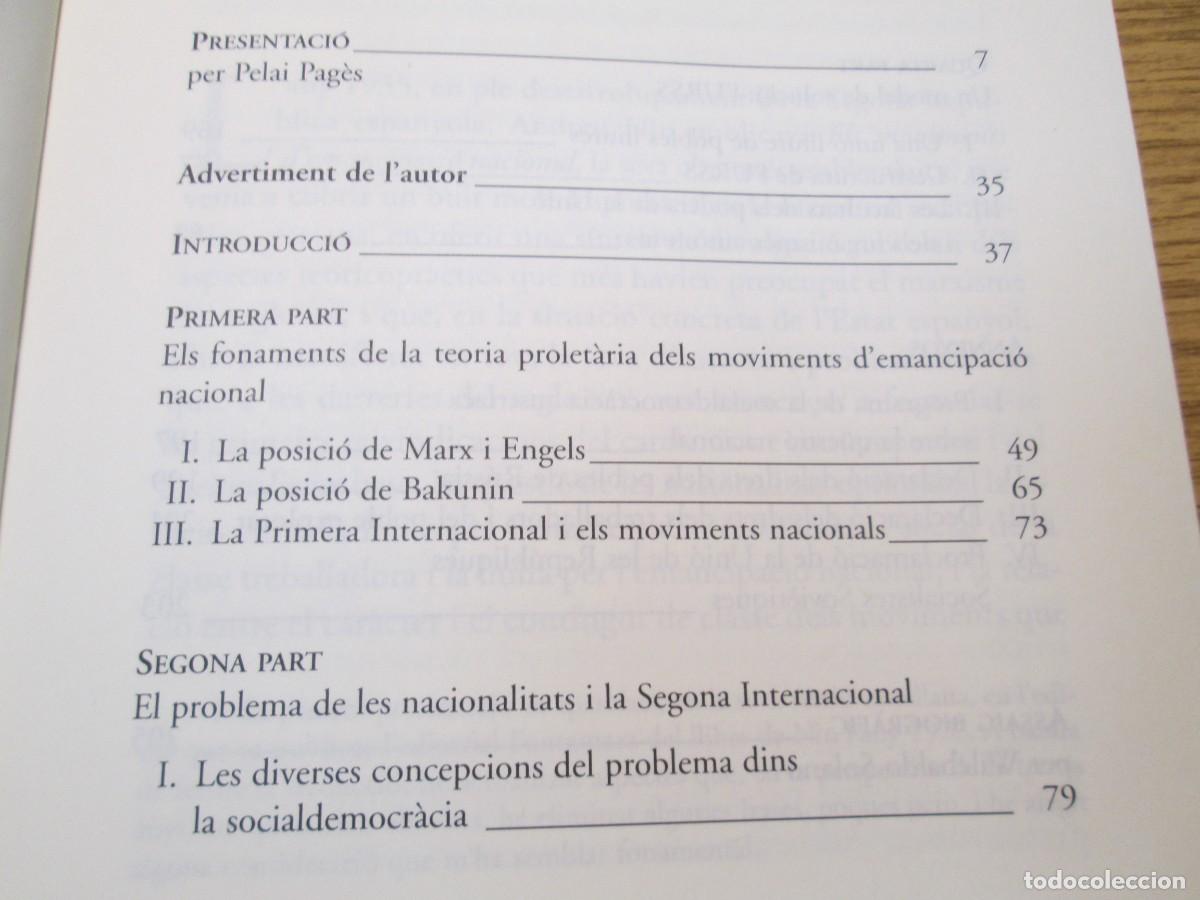 Libros de segunda mano: ANDREU NIN.ELS MOVIMENTS D&acute;EMANCIPACIO NACIONAL. EDITORIAL BASE. 2008 - Foto 6