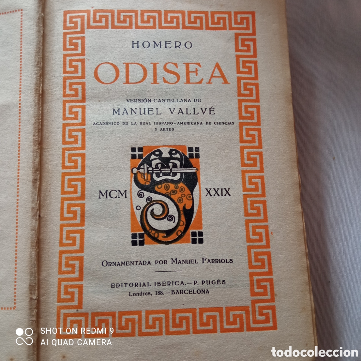Libros de segunda mano: Odisea de Homero 1929 - Foto 2