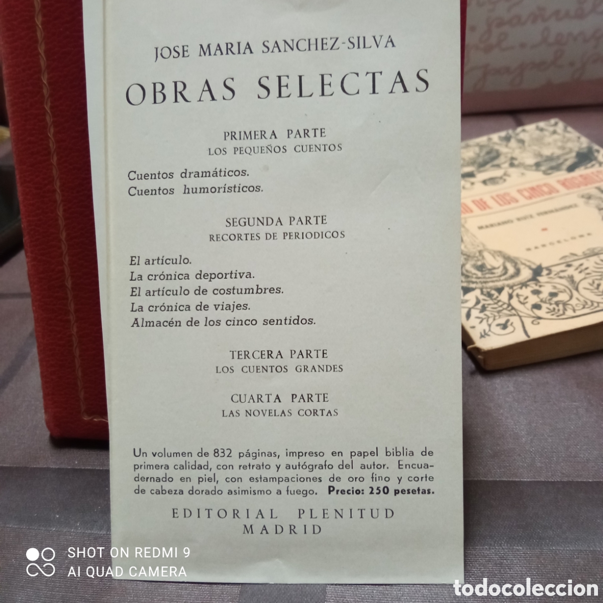 Libros de segunda mano: obras Selectas por S&aacute;nchez Silva. 1959 - Foto 2