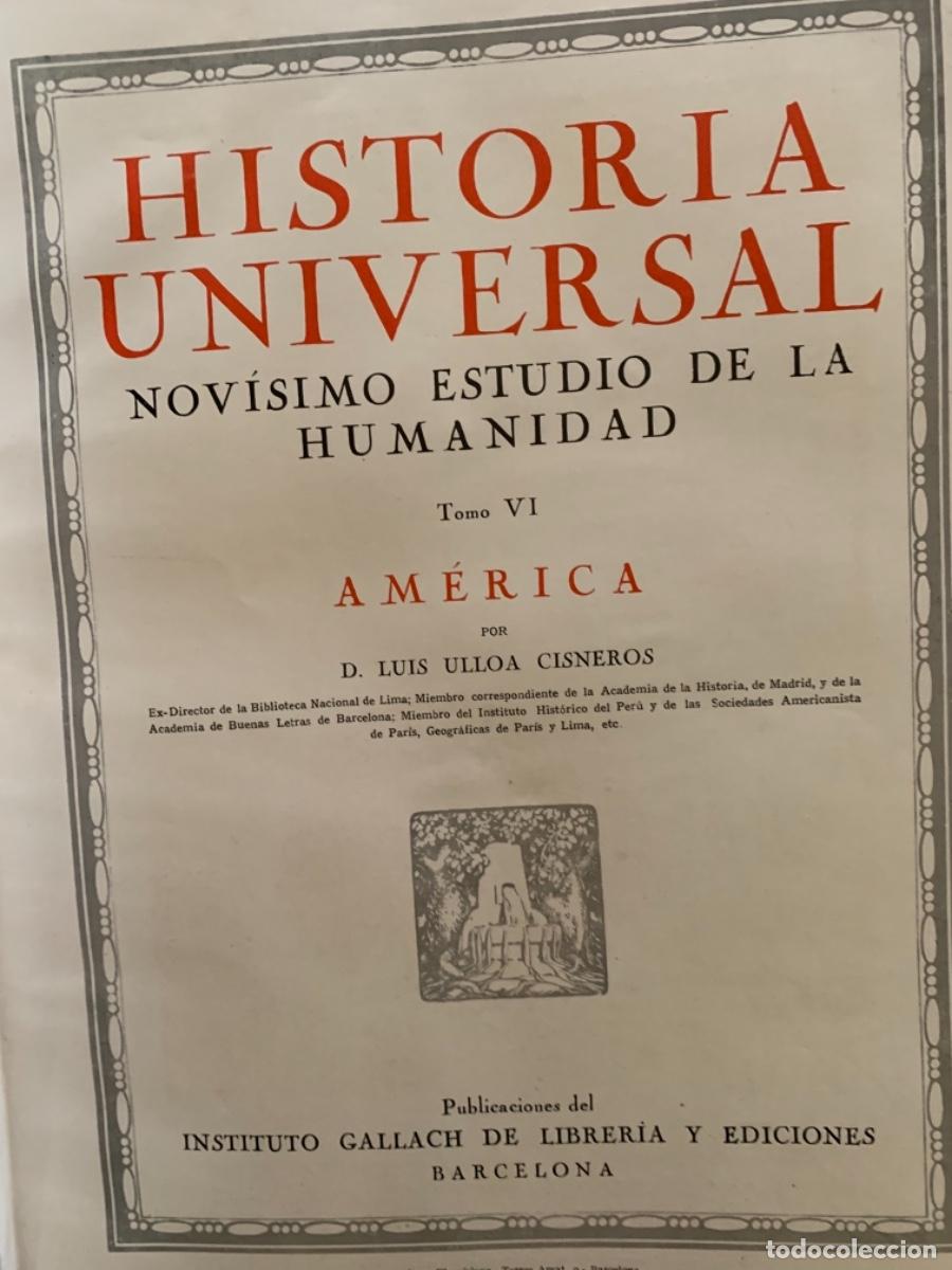 Libros de segunda mano: Historia Iniversal 6 tomos , Instituto Gallach de Libreria y ediciones - Foto 4