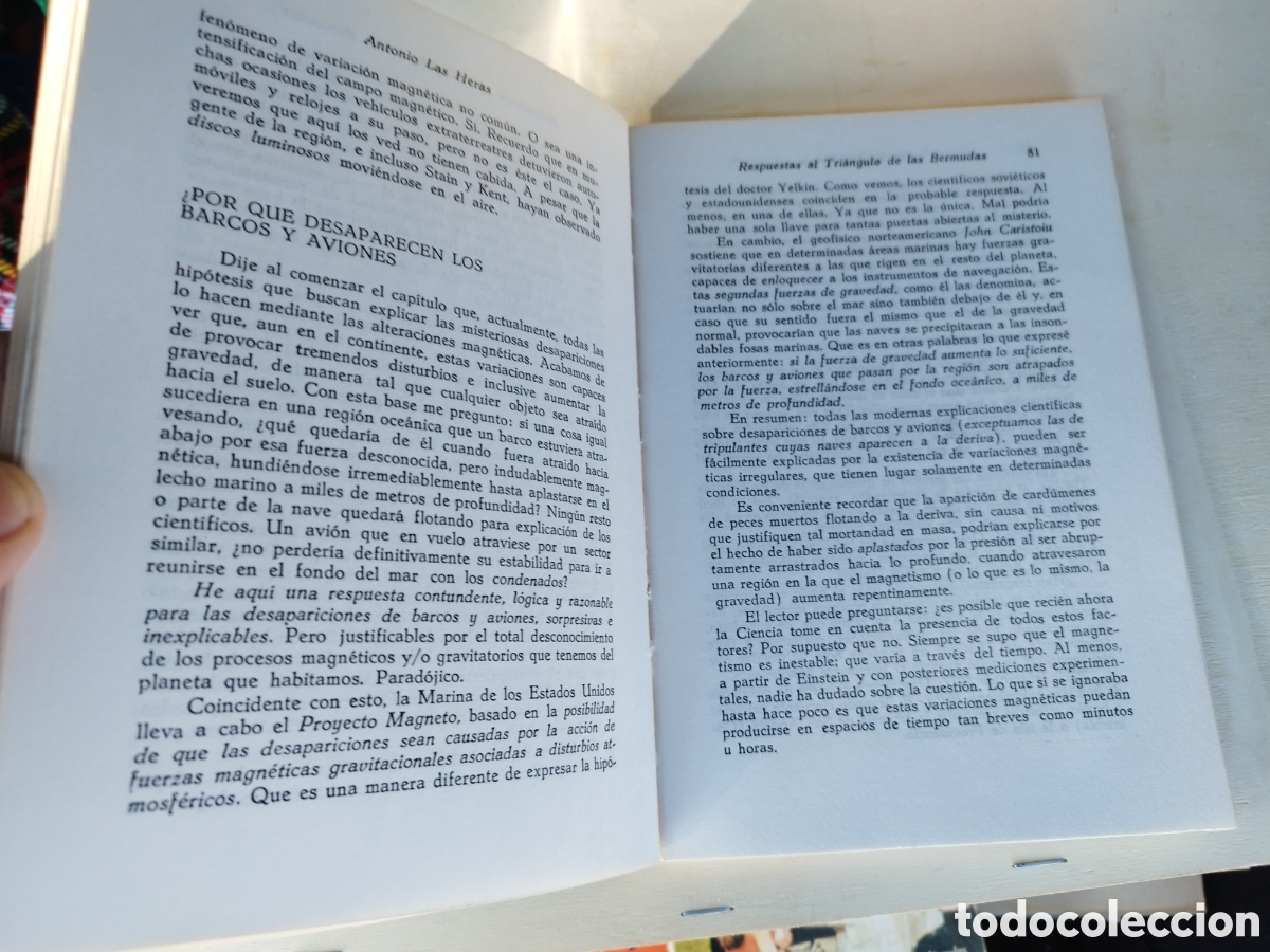 Libros de segunda mano: Libro Respuestas Al Tri&aacute;ngulo de las Bermudas - Antonio Las Heras - - Foto 5