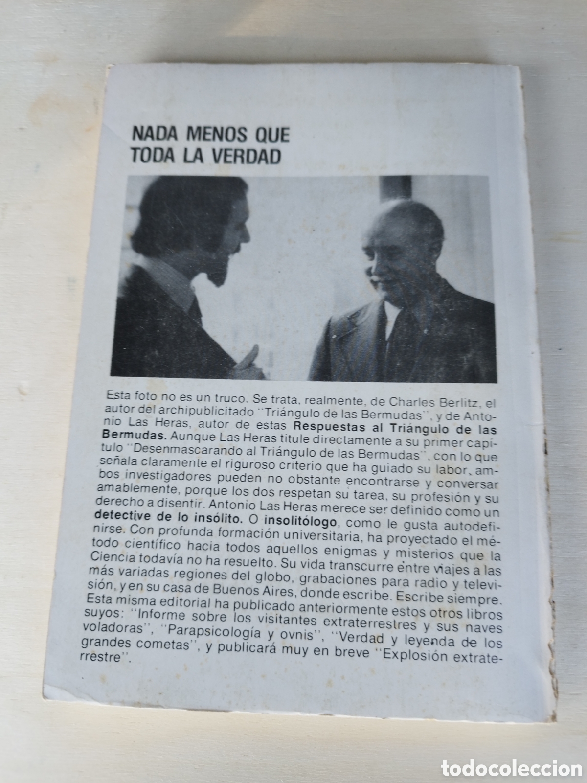 Libros de segunda mano: Libro Respuestas Al Tri&aacute;ngulo de las Bermudas - Antonio Las Heras - - Foto 7