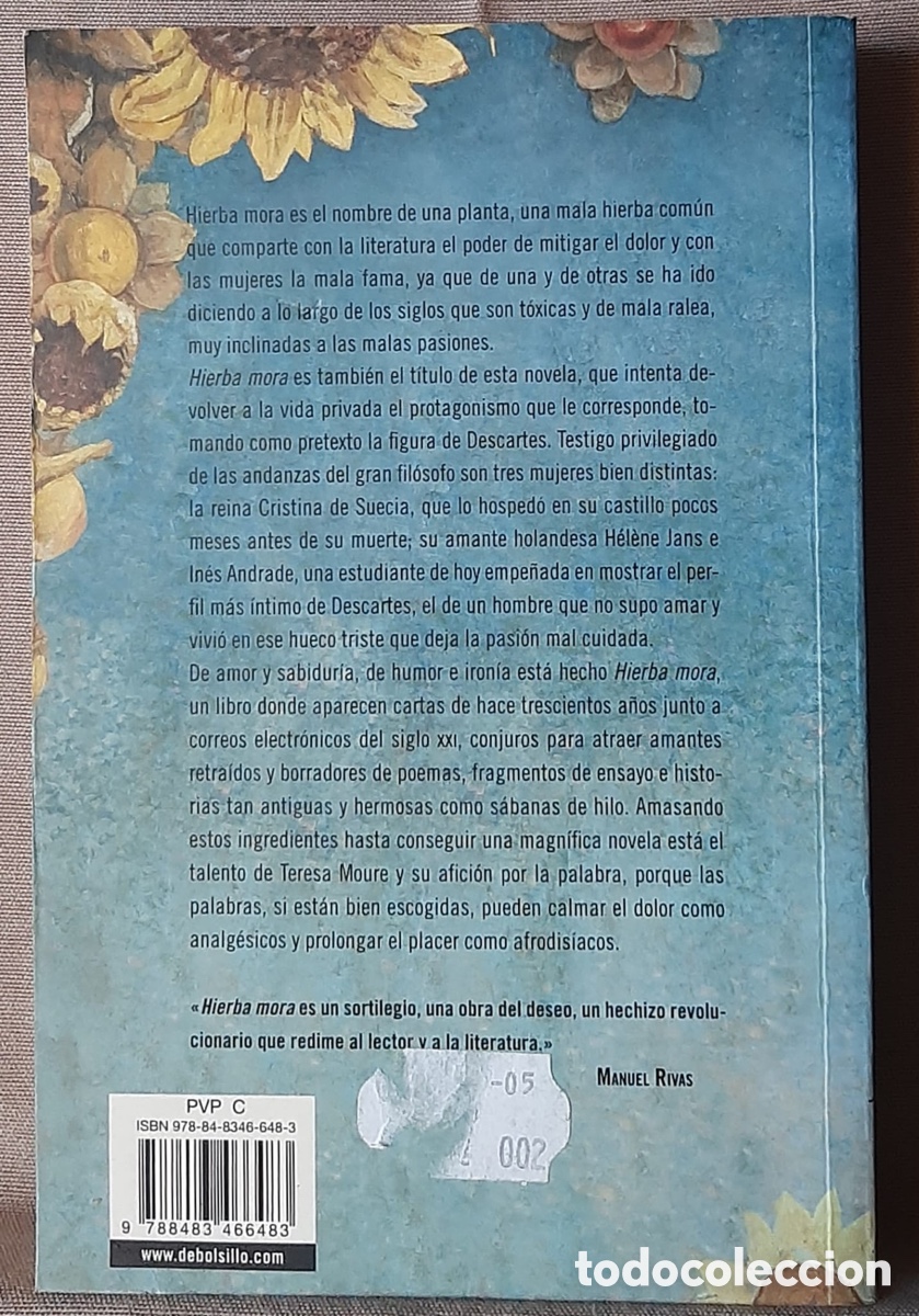Libros de segunda mano: Hierba mora. Teresa Moure. - Foto 2