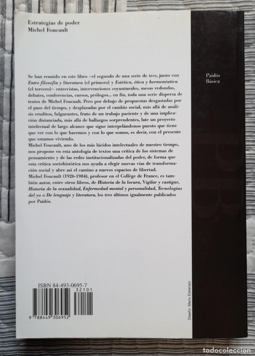 Libros de segunda mano: Estrategias de poder. Michel Foucault - Foto 2
