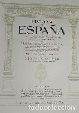 Libros de segunda mano: HISTORIA DE ESPA&Ntilde;A-3 VOLS-MANUEL RODRIGUEZ CODOL&Aacute; - Foto 5