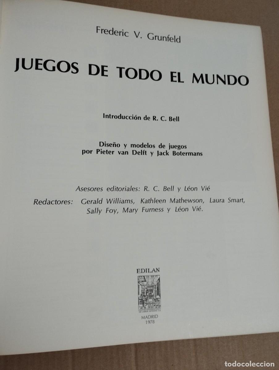 Libros de segunda mano: JUEGOS DE TODO EL MUNDO (FREDERIC V. GRUNFELD) - Foto 4