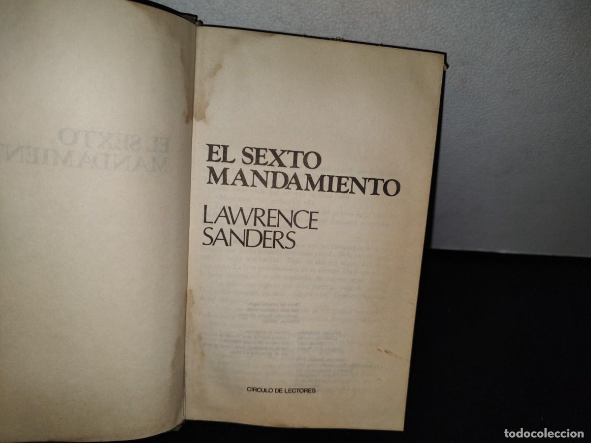 Libros de segunda mano: 61- EL SEXTO MANDAMIENTO - LAWRENCE SANDERS - Foto 3