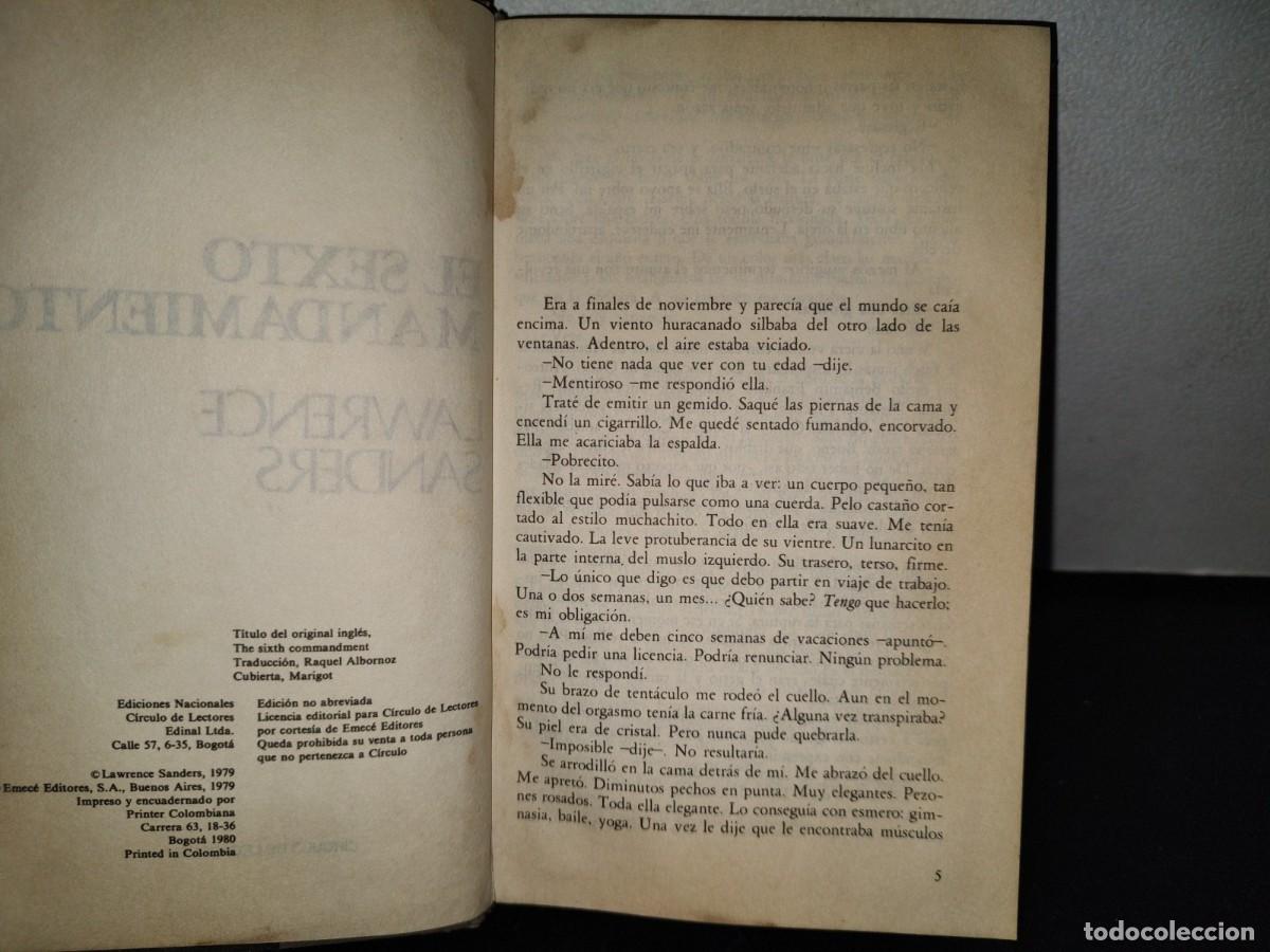 Libros de segunda mano: 61- EL SEXTO MANDAMIENTO - LAWRENCE SANDERS - Foto 4