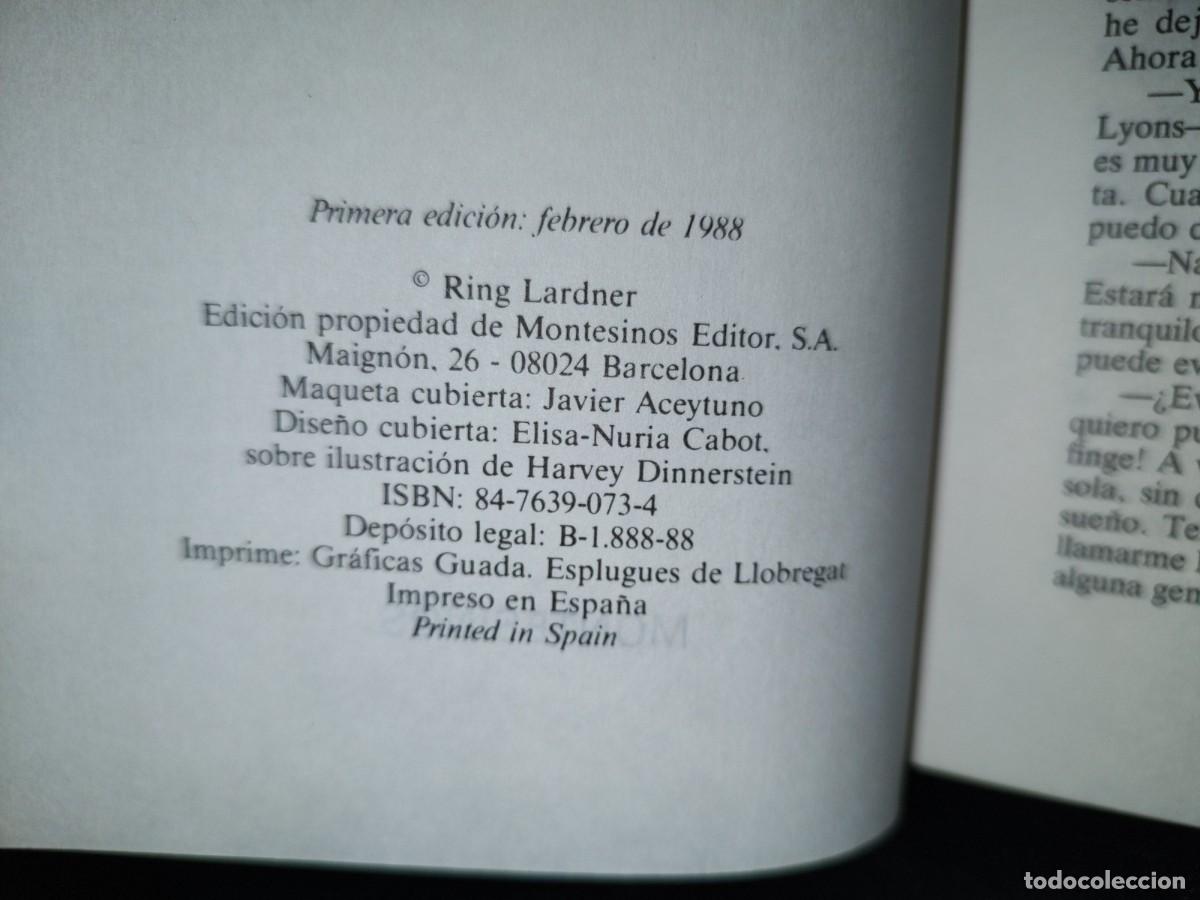 Libros de segunda mano: 61- CAMPE&Oacute;N - RING LARDNER - PRIMERA EDICI&Oacute;N 1988 - Foto 6