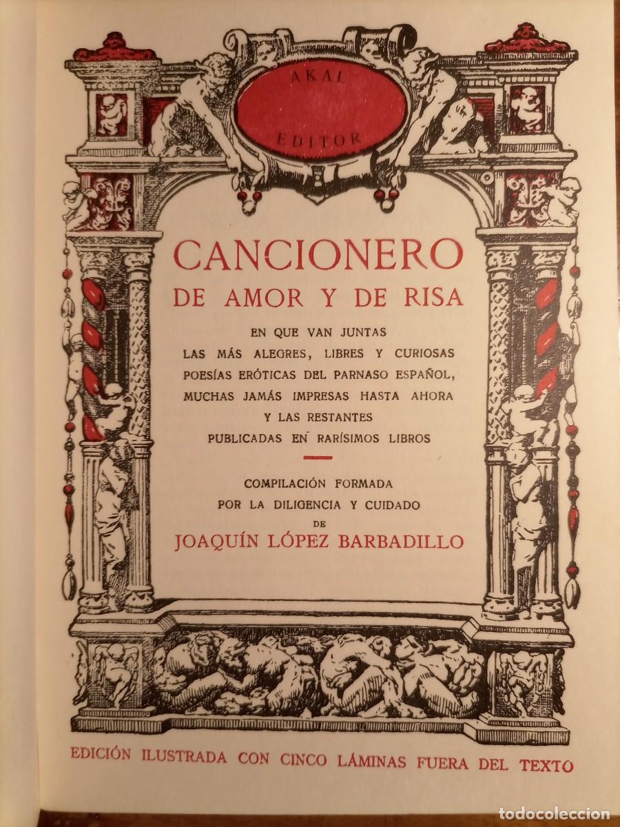 Libros de segunda mano: Cancionero de amor y de risa Barbadillo Jardin de Venus - Foto 5