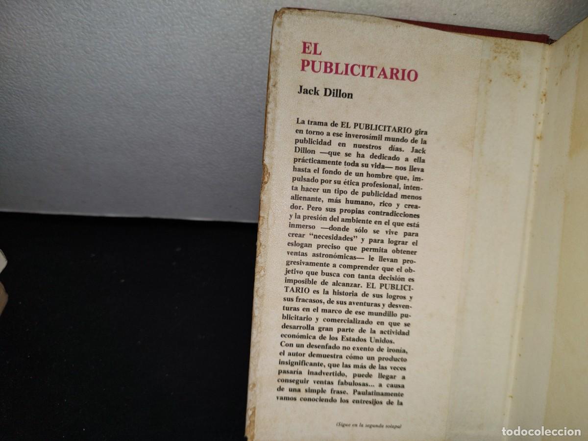 Libros de segunda mano: 61- EL PUBLICITARIO - JACK DILLON - PRIMERA EDICI&Oacute;N 1974 - Foto 3