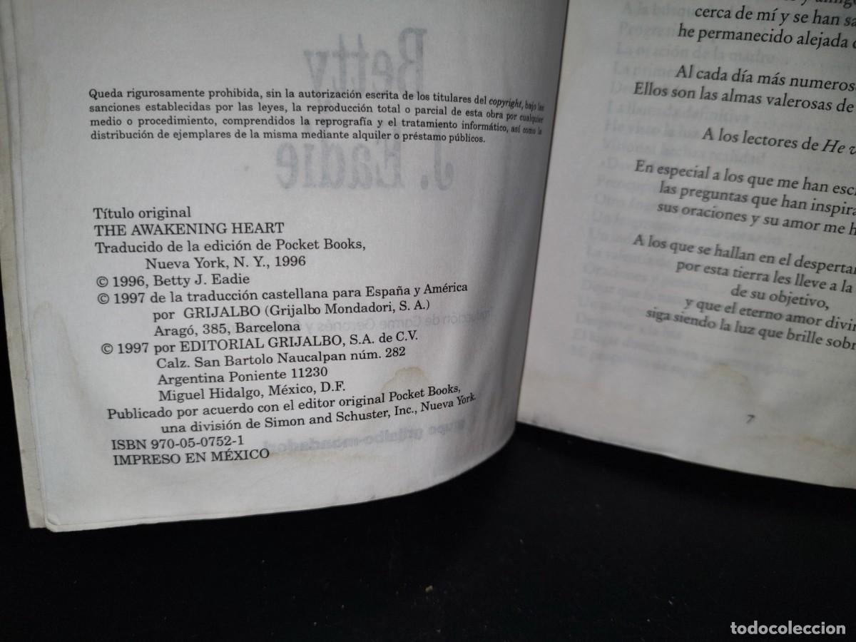 Libros de segunda mano: 62- DESPERTAR A LA LUZ - BETTY J. EADIE - Foto 6