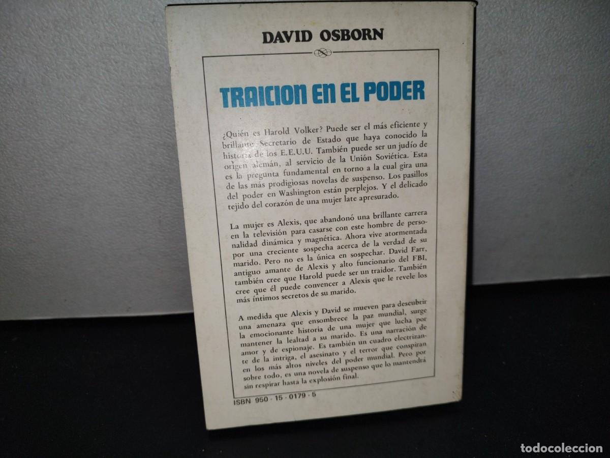Libros de segunda mano: 62- TRAICI&Oacute;N EN EL PODER - DAVID OSBORN - 1983 - Foto 3