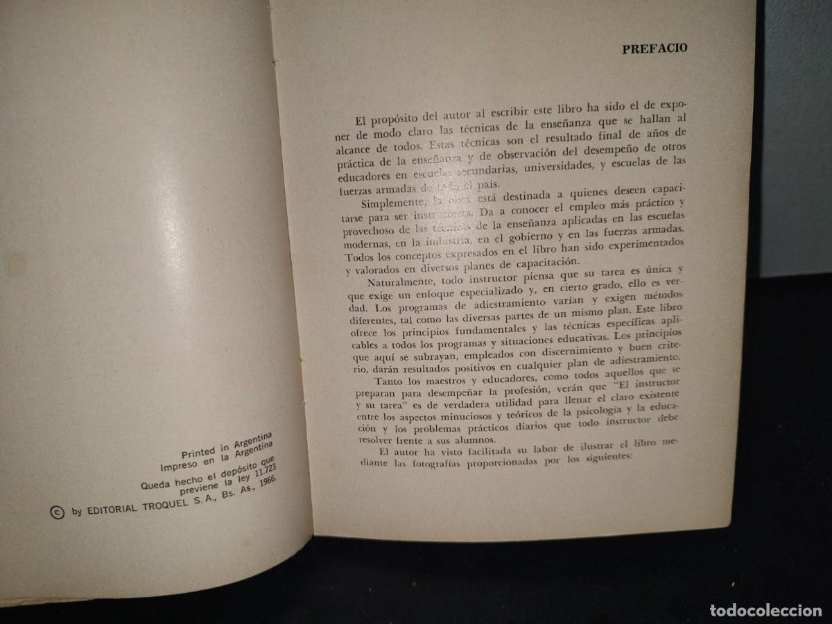 Libros de segunda mano: 62- EL INSTRUCTOR Y SU TAREA. NORMAS B&Aacute;SICAS PARA EL ADIESTRAMIENTO T&Eacute;CNICO - HOMER C. ROSE - 1966 - Foto 5