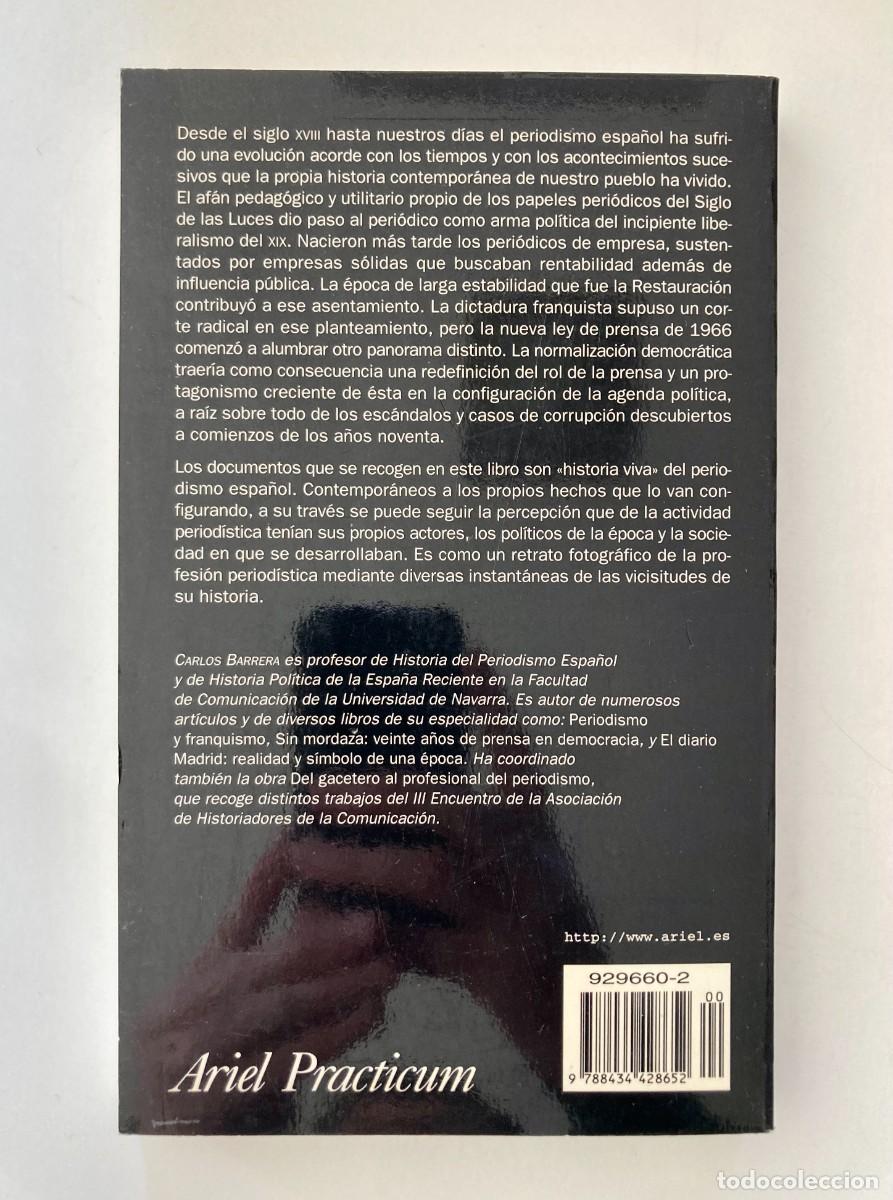 Libros de segunda mano: Libro El periodismo espa&ntilde;ol en su historia - Foto 2