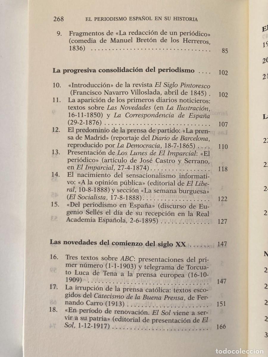 Libros de segunda mano: Libro El periodismo espa&ntilde;ol en su historia - Foto 5