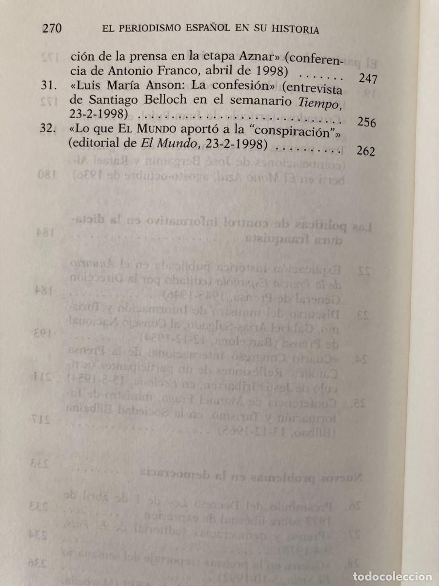 Libros de segunda mano: Libro El periodismo espa&ntilde;ol en su historia - Foto 7