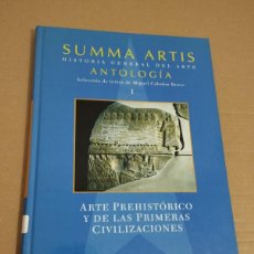 Libros de segunda mano: SUMMA ARTIS. ANTOLOGÍA. TOMO I. ARTE PREHISTÓRICO Y DE LAS PRIMERAS CIVILIZACIONES. Lote 389545319