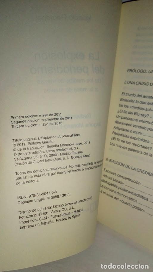 Libros de segunda mano: La explosi&oacute;n del periodismo - Ignacio Ramonet - Clave Intelectual 4&ordf; edici&oacute;n - Foto 8