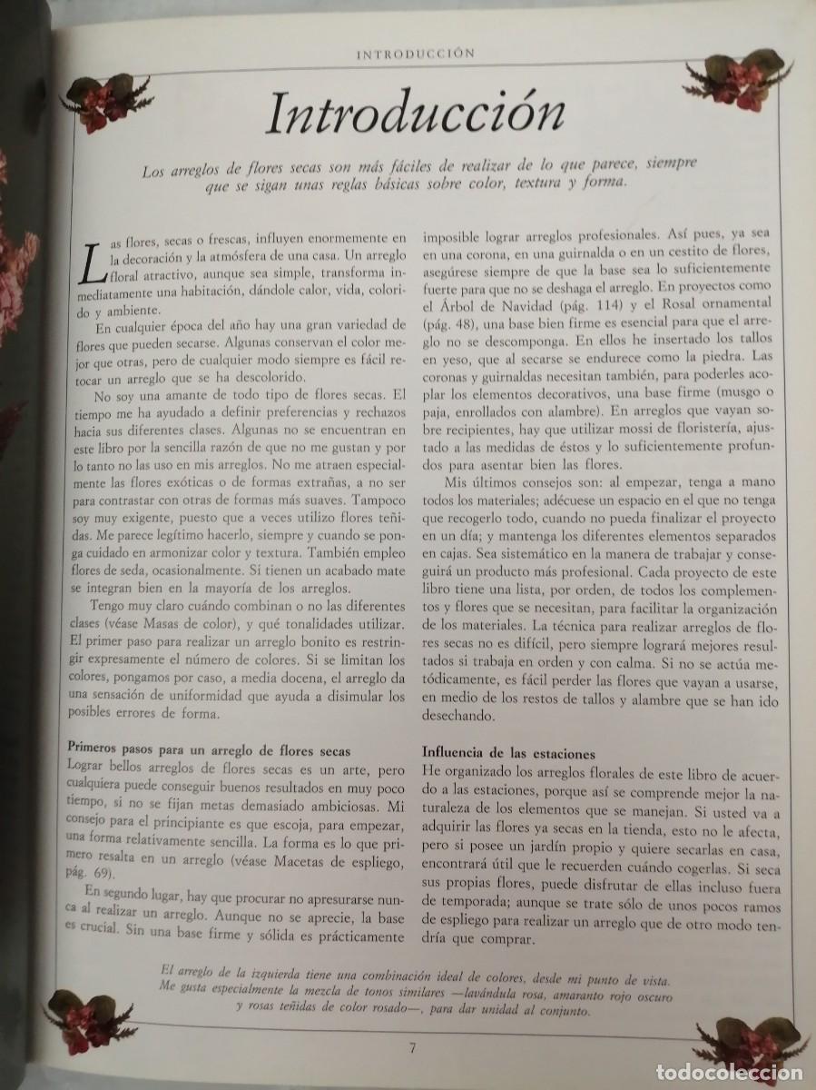 Libros de segunda mano: ARREGLOS CON FLORES SECAS (TAPA DURA) - Foto 4