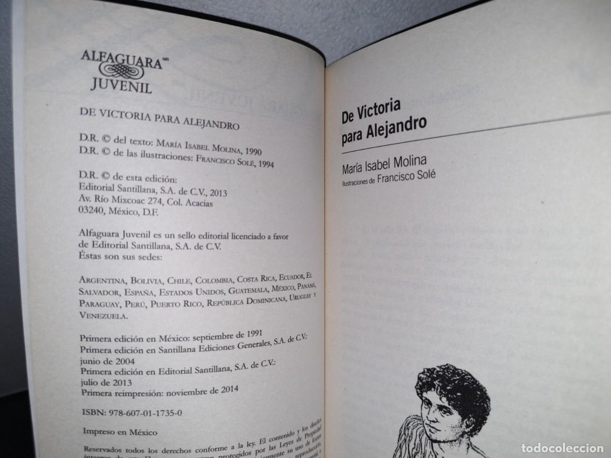 Libros de segunda mano: 62- DE VICTORIA PARA ALEJANDRO - MAR&Iacute;A ISABEL MOLINA - 2004 - Foto 4