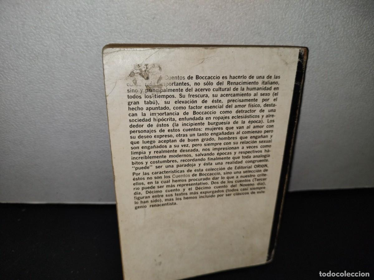 Libros de segunda mano: 62- BOCCACCIO, CUENTOS. EDICIONES ORION - 1976 - Foto 3