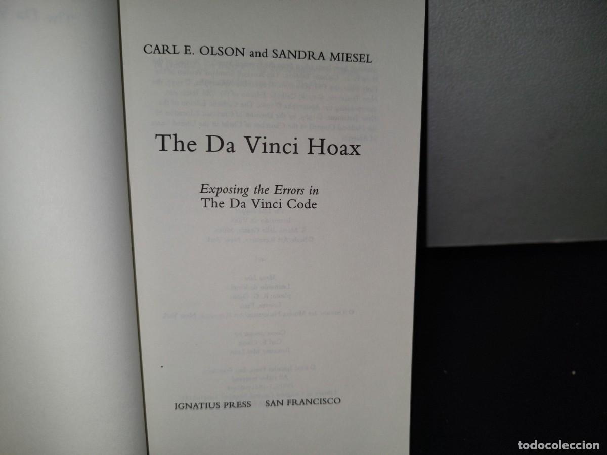 Libros de segunda mano: 62- THE DA VINCI HOAX. EXPOSING THE ERRORS IN THE DA VINCI CODE - CARL E. OLSON, SANDRA MIESEL - Foto 4